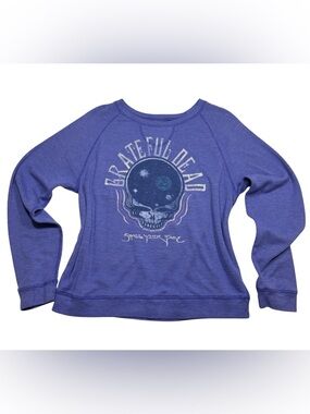 Junk Food Grateful Dead Skull Graphic Lightweight Thermal Knit Tee Women’s Large